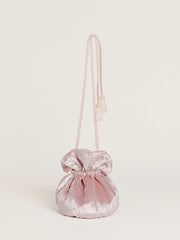 Reformation Aphrodite Pleated Pouch - Plisse Sepia Velvet
