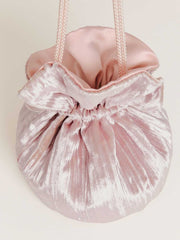 Reformation Aphrodite Pleated Pouch - Plisse Sepia Velvet