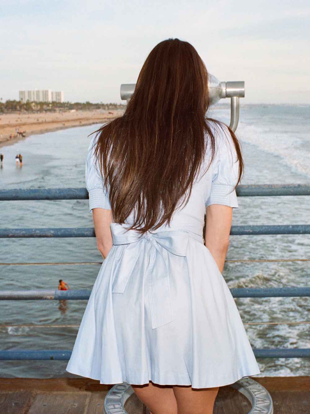 Reformation Loonette Dress - Ice Water
