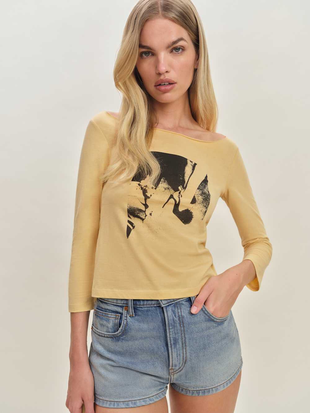 Reformation Lizzie Tee - Sunshine Daisy