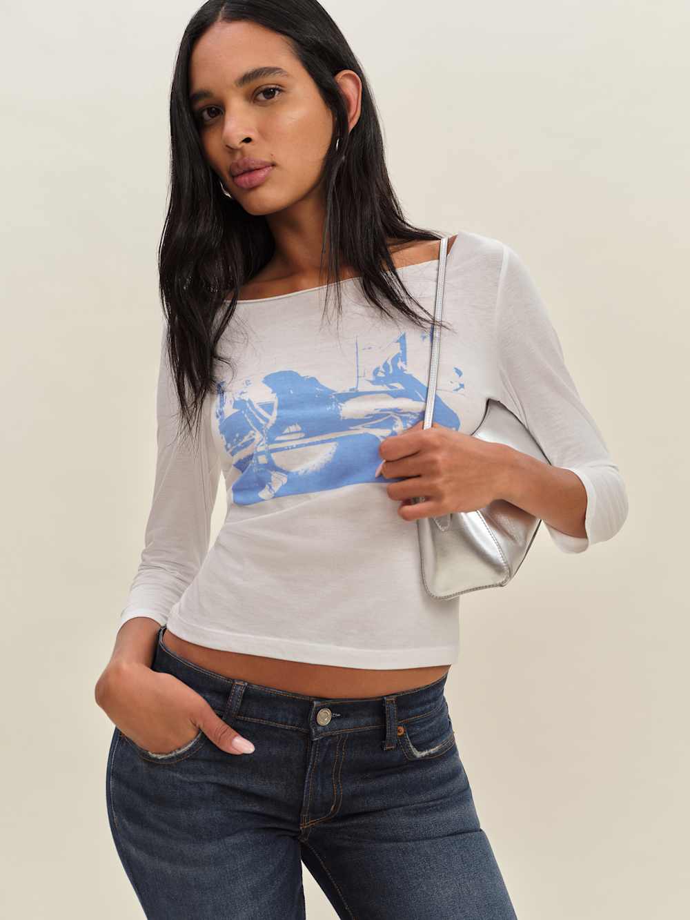 Reformation Lizzie Tee - Working Girl