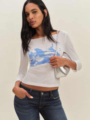 Reformation Lizzie Tee - Working Girl