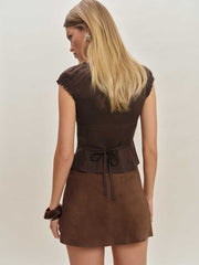 Reformation Alabama Top - Chocolate Cake