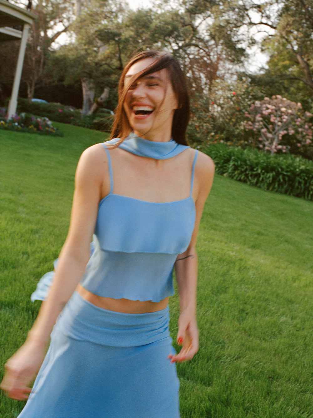 Reformation Lula Top - Ice Water