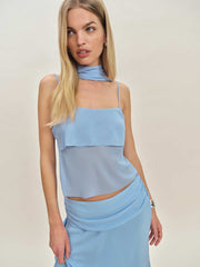 Reformation Lula Top - Ice Water