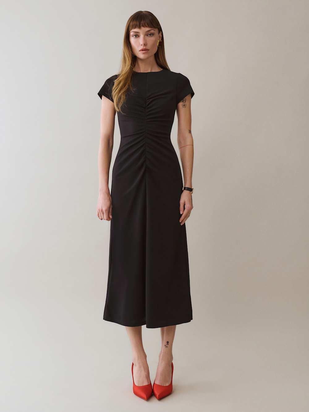 Reformation Mila Knit Dress - Black