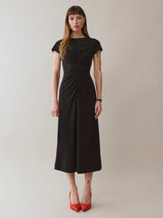 Reformation Mila Knit Dress - Black