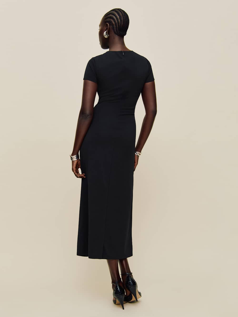 Reformation Mila Knit Dress - Black