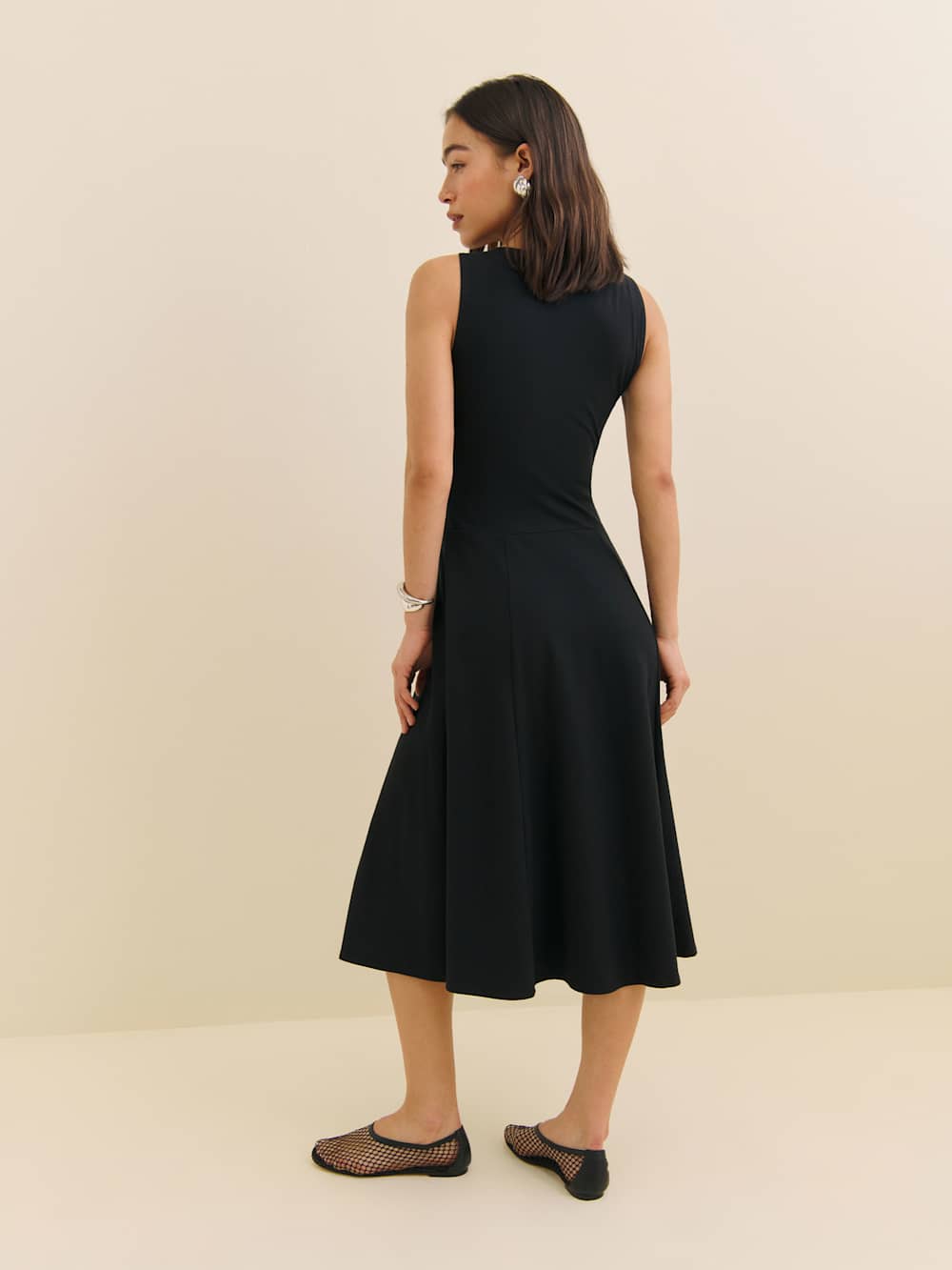 Reformation Devin Knit Dress - Black