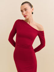 Reformation Ayden Knit Dress - Sangre