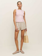 Reformation Julie Knit Top - Cherry Blossom