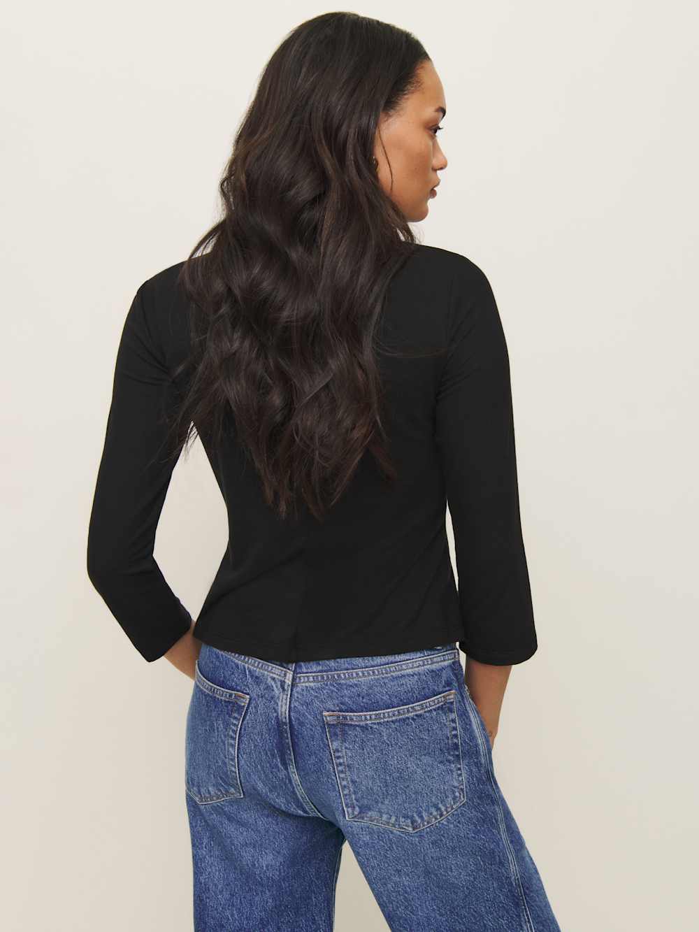 Reformation Margaret Knit Top - Black