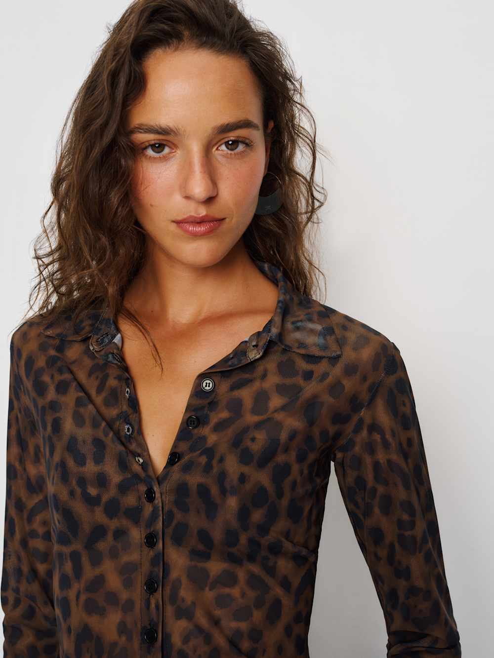 Reformation Margaret Knit Top - Panther