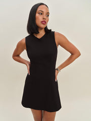 Reformation Ava Heavy Knit Dress - Black