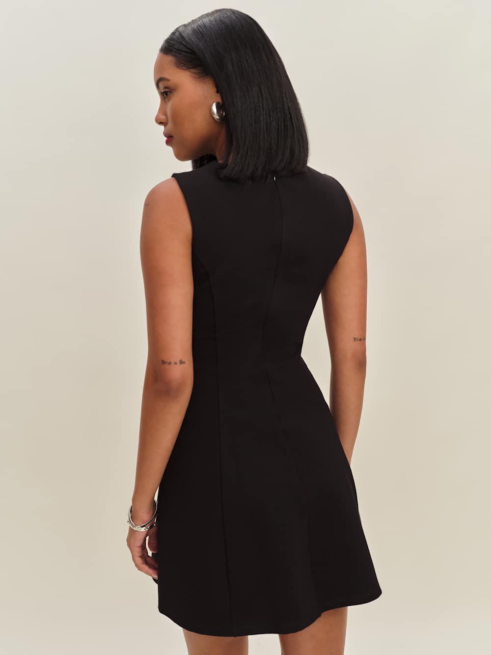 Reformation Ava Heavy Knit Dress - Black
