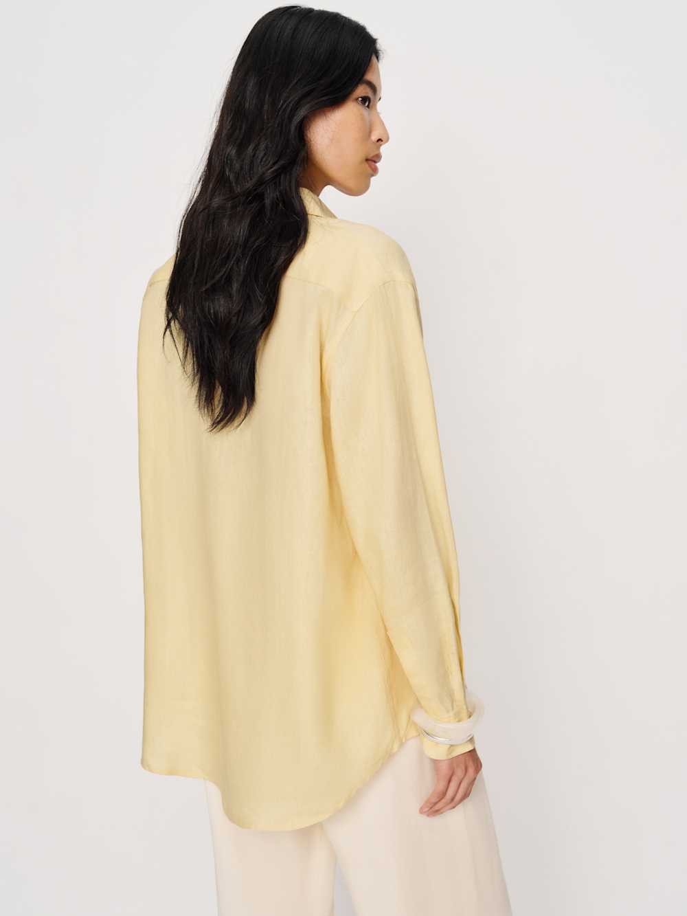 Reformation Eli Oversized Linen Shirt - Parmesan