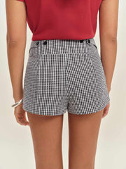 Reformation Everett Short - Black And White Check