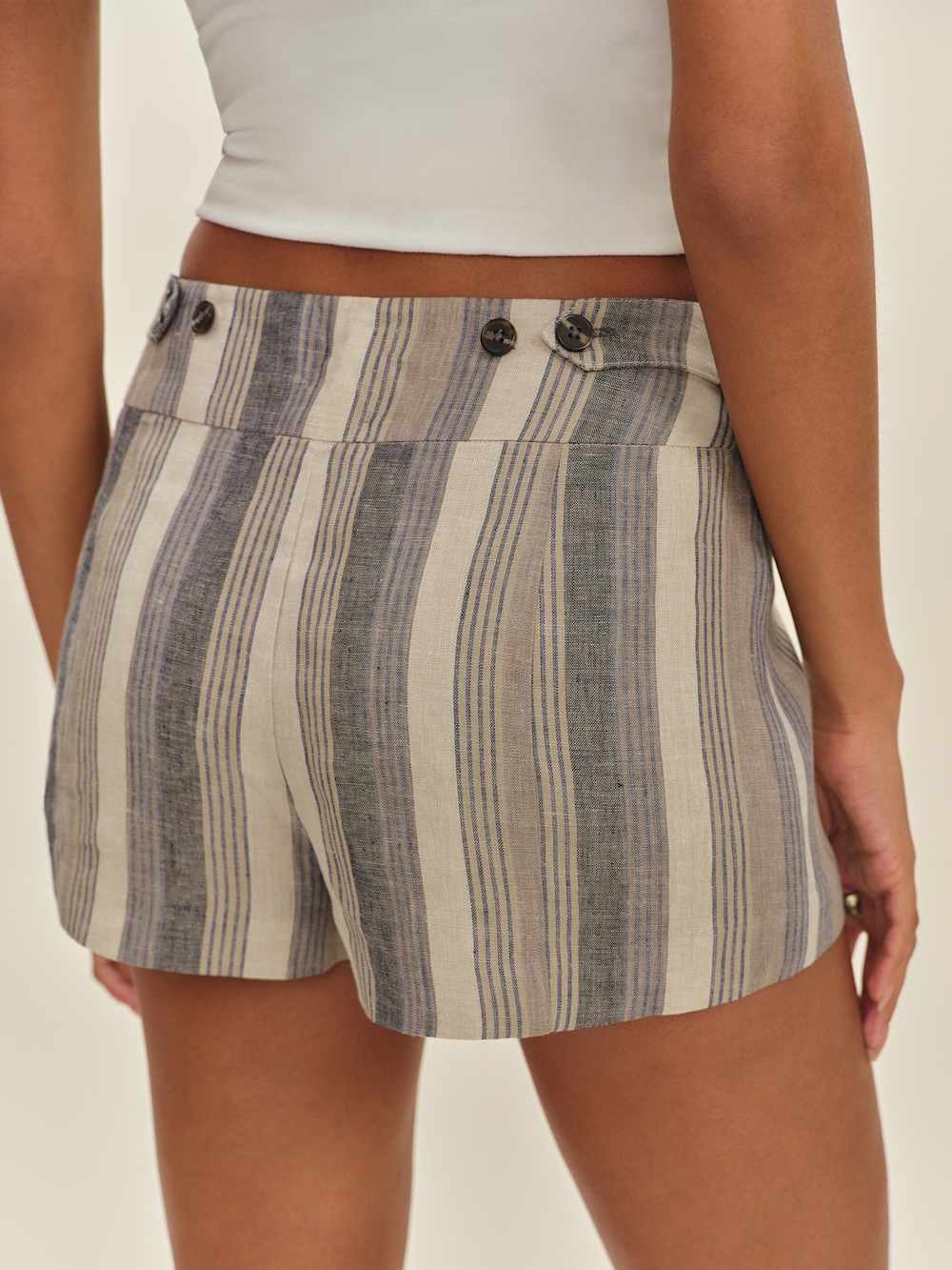 Reformation Everett Short - Cannes Stripe