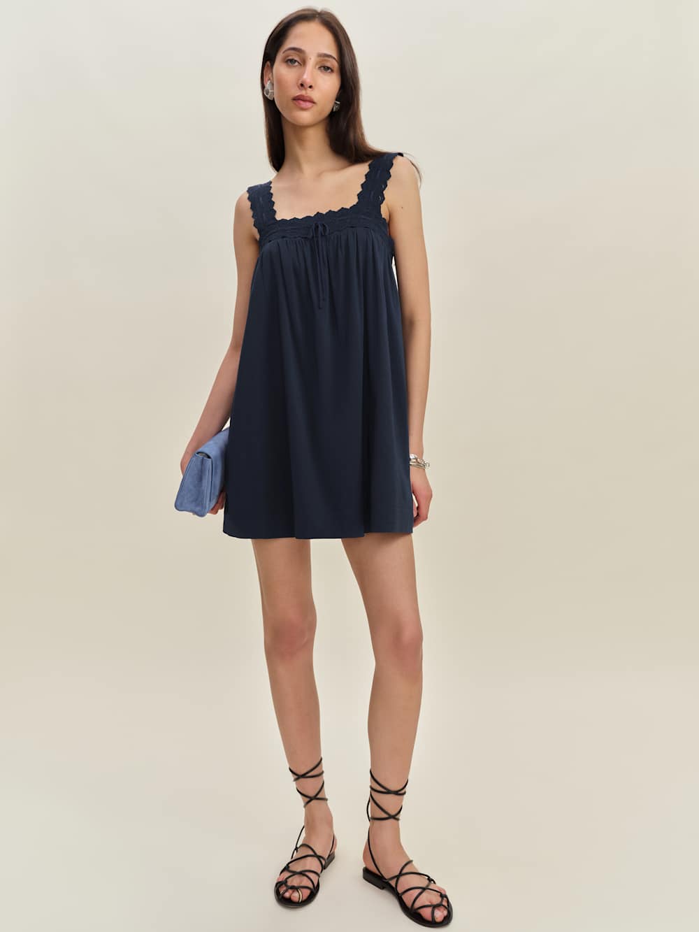 Reformation Hartley Dress - Navy