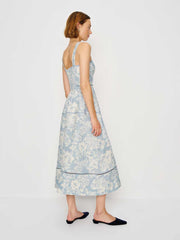 Reformation Everett Linen Dress - Porcelain