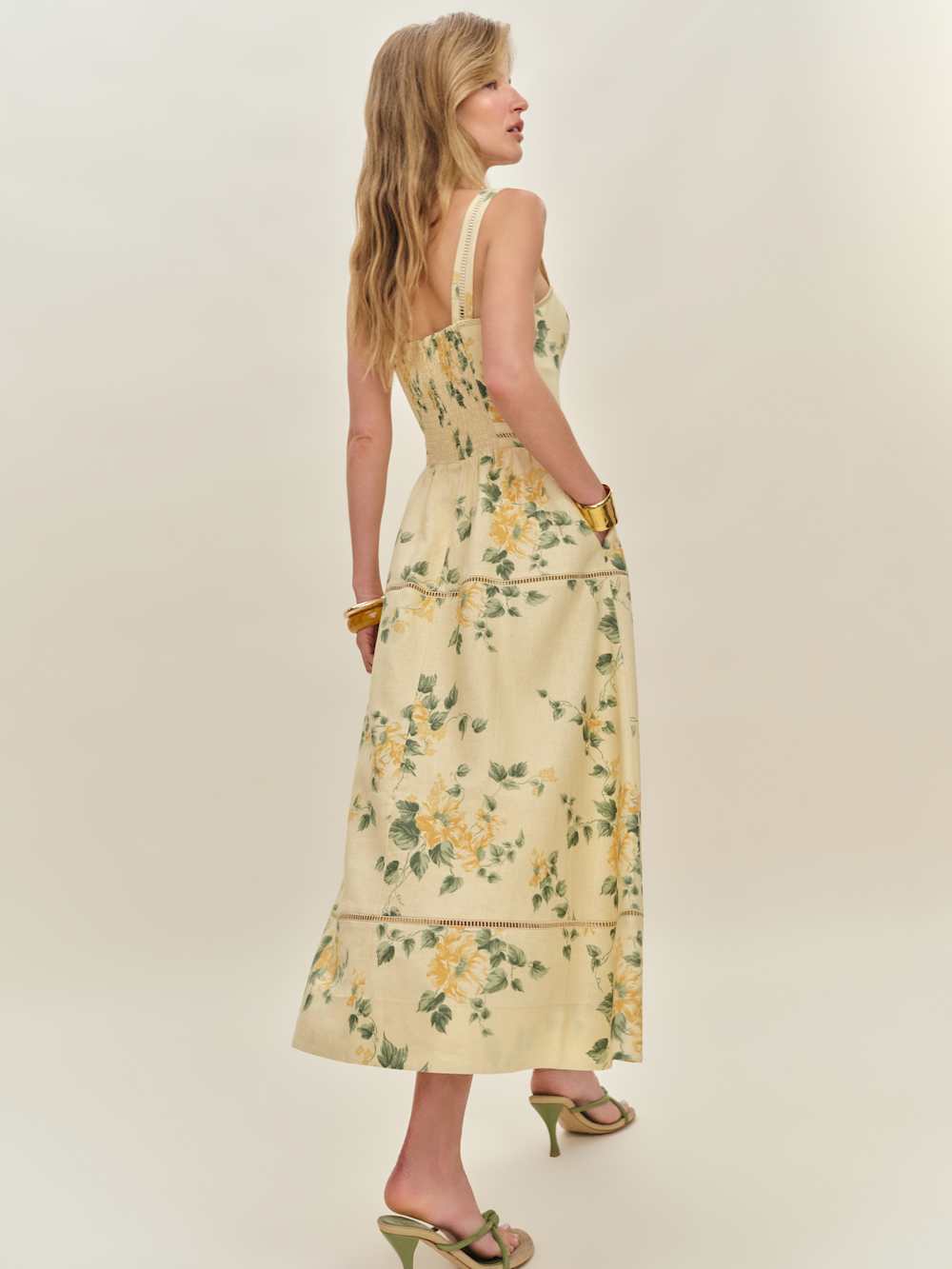 Reformation Everett Linen Dress - Radiance