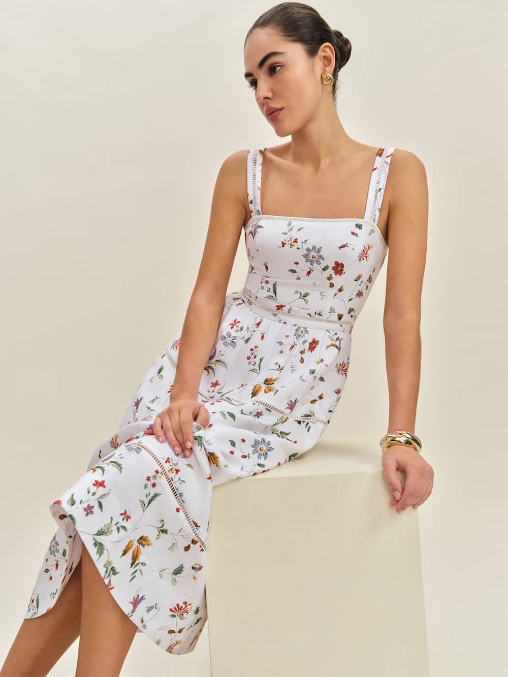 Reformation Everett Linen Dress - Corsini