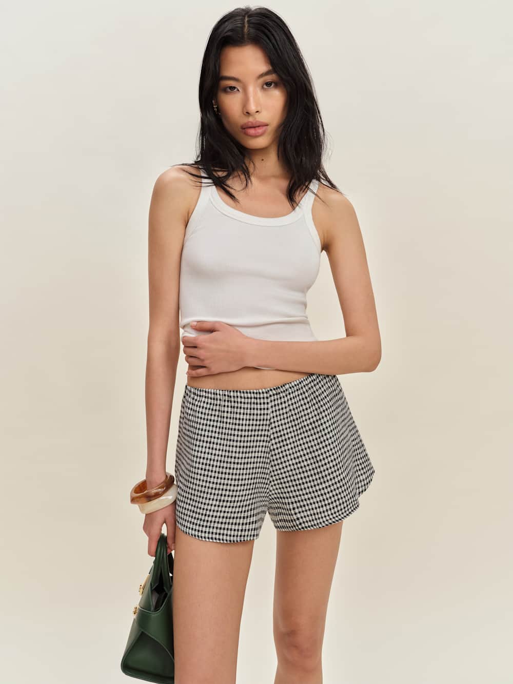 Reformation Tiffie Linen Short - Remy Check