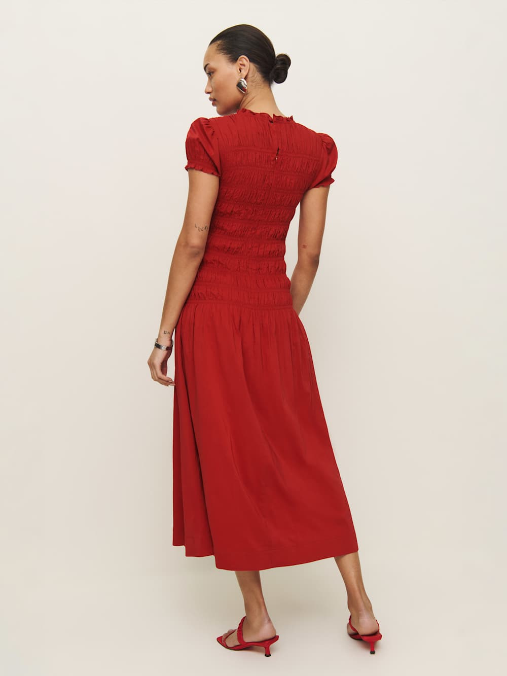 Reformation Kiria Dress - Lipstick