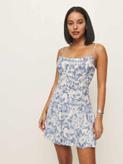 Reformation Annelise Dress - Larkspur