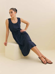 Reformation Lonnie Dress - Navy