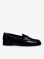Reformation Kaylee Loafer - Black Leather