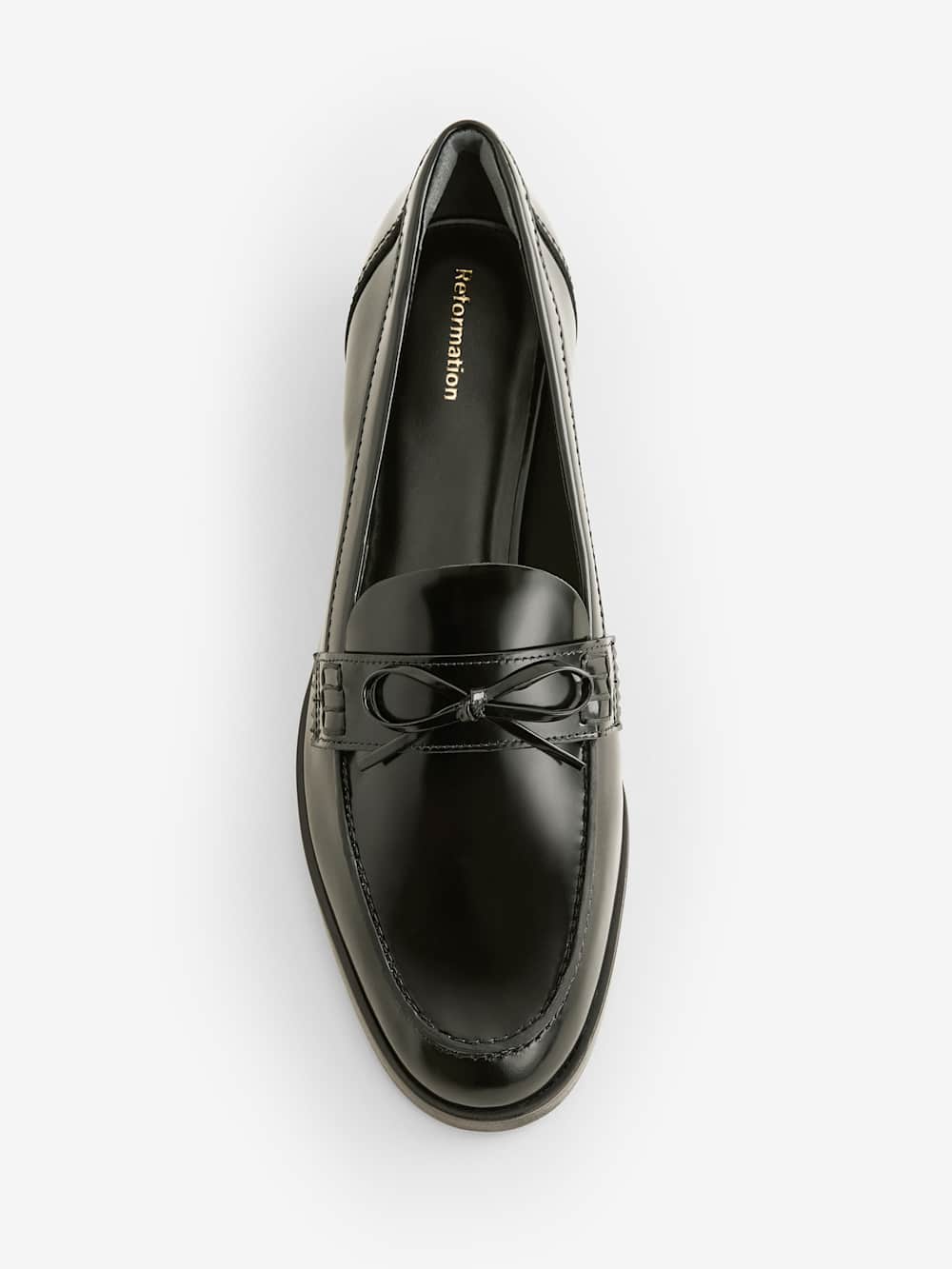 Reformation Kaylee Loafer - Black Bow