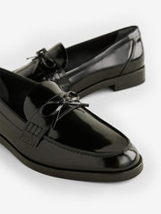 Reformation Kaylee Loafer - Black Bow