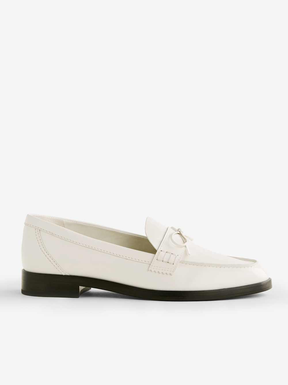 Reformation Kaylee Loafer - White Bow