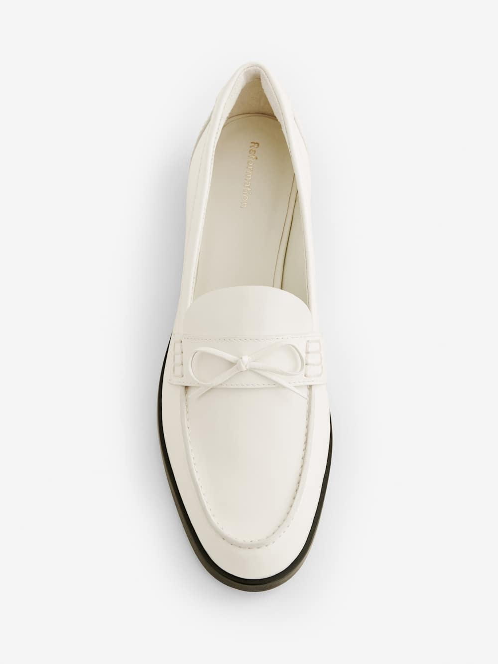 Reformation Kaylee Loafer - White Bow