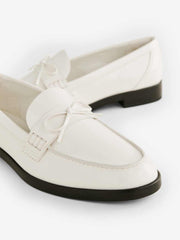 Reformation Kaylee Loafer - White Bow