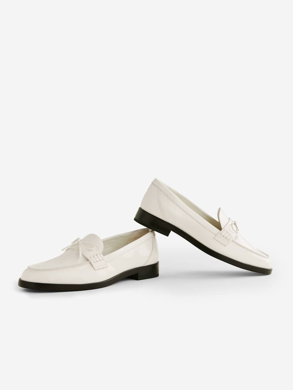 Reformation Kaylee Loafer - White Bow