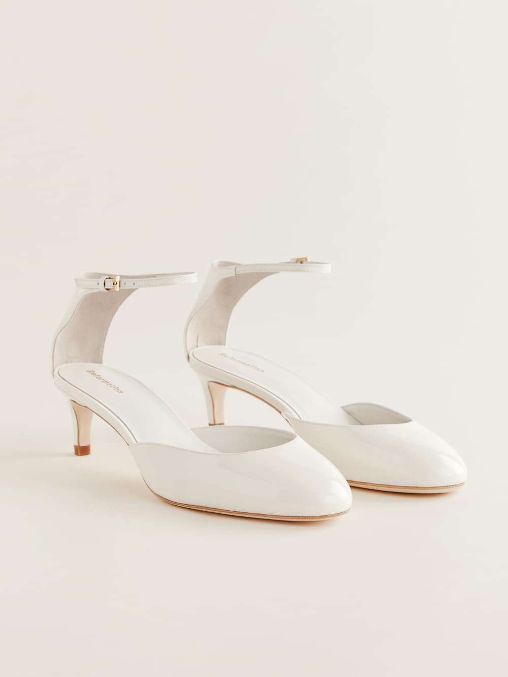 Reformation Luanna Pump - White Patent