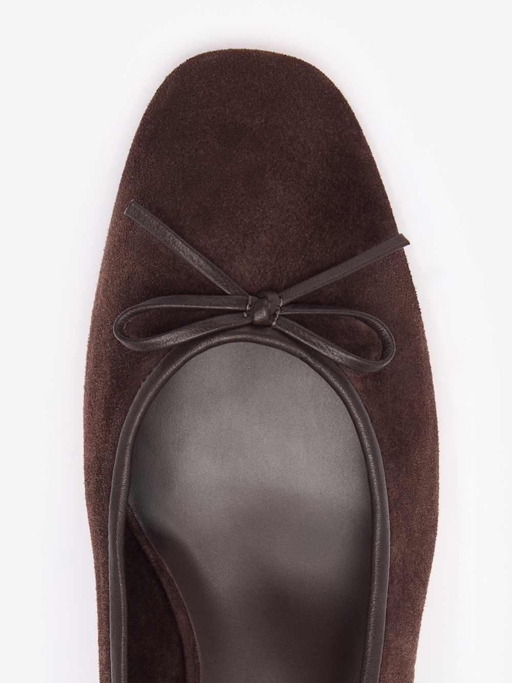 Reformation Terry Ballet Pump - Espresso Suede