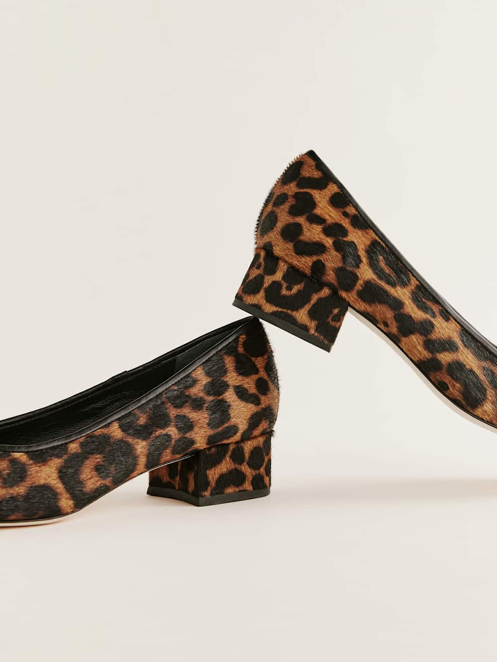 Reformation Terry Ballet Pump - Leopard Haircalf