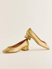 Reformation Terry Ballet Pump - Vintage Gold