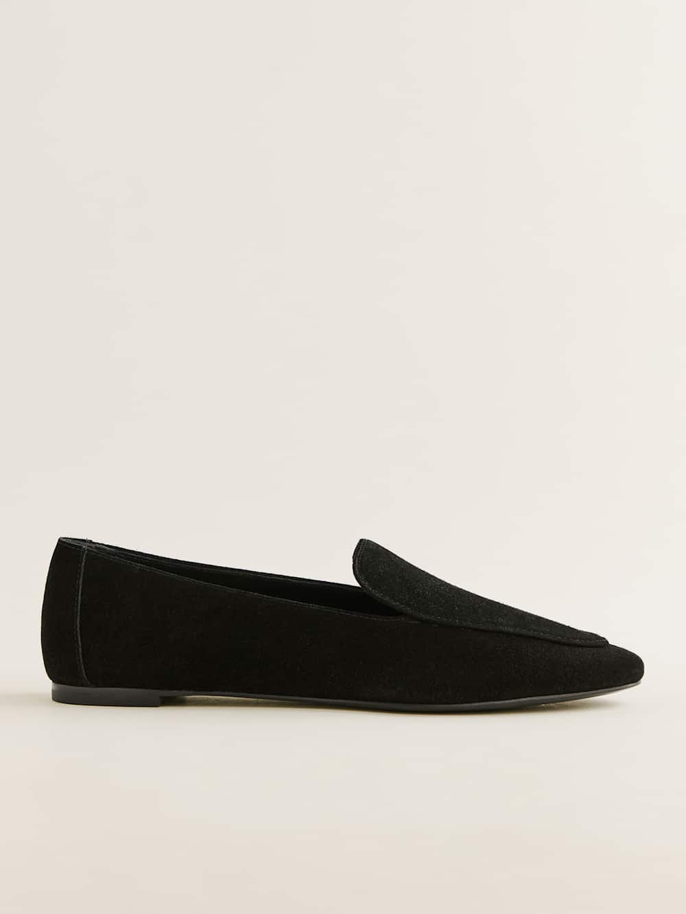 Reformation Kat Soft Loafer - Black Suede
