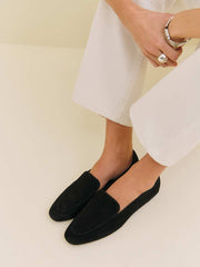 Reformation Kat Soft Loafer - Black Suede