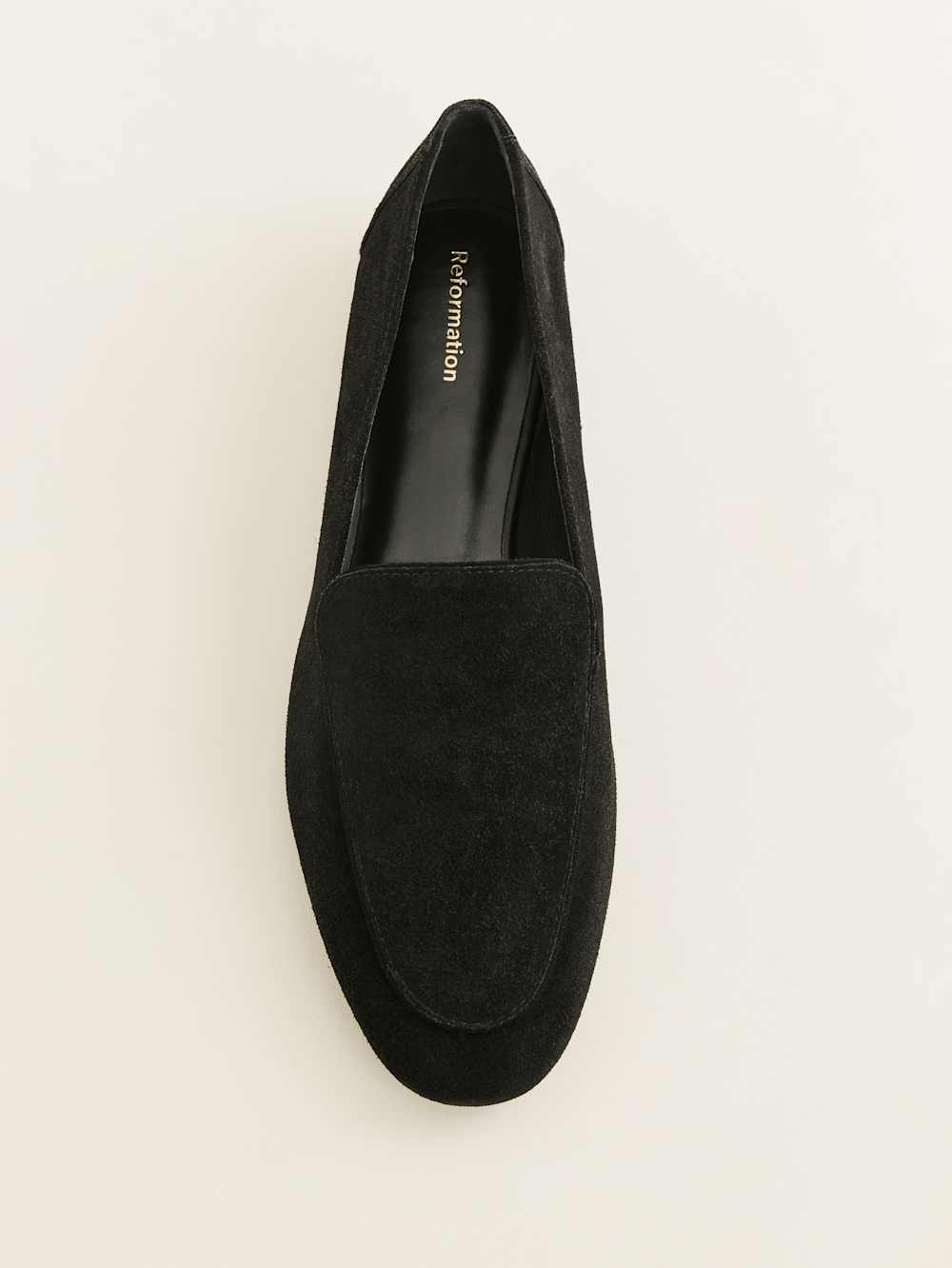Reformation Kat Soft Loafer - Black Suede