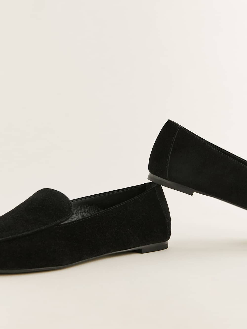 Reformation Kat Soft Loafer - Black Suede