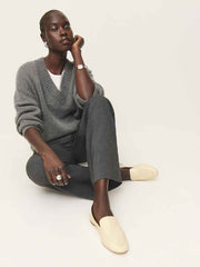 Reformation Kat Soft Loafer - Cream Puff Leather