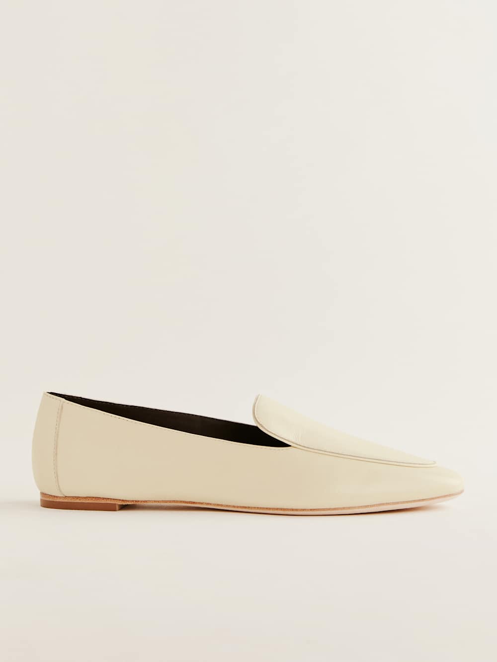 Reformation Kat Soft Loafer - Cream Puff Leather