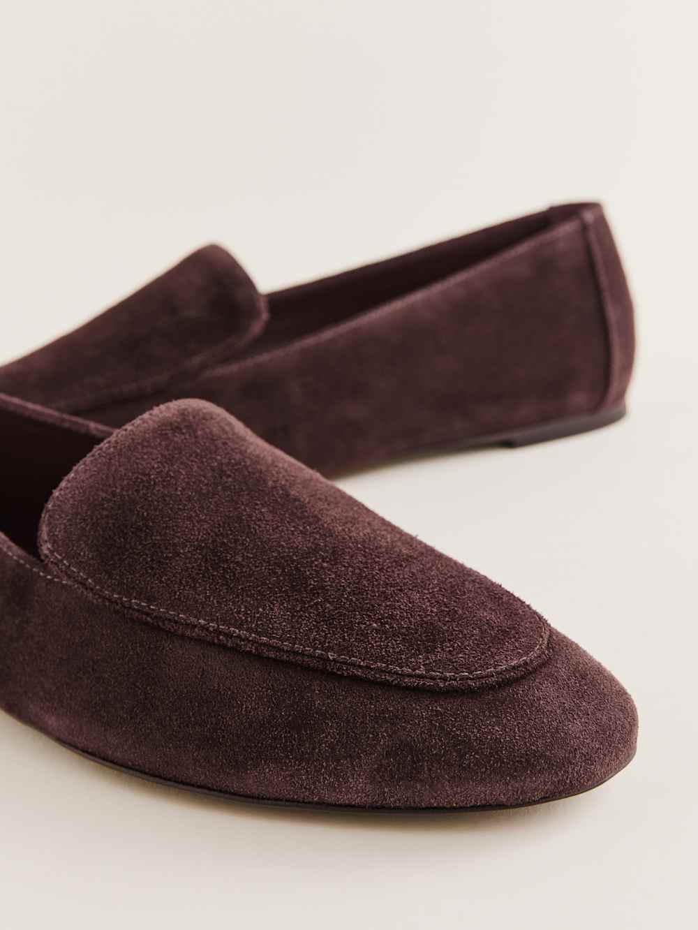 Reformation Kat Soft Loafer - Espresso Suede