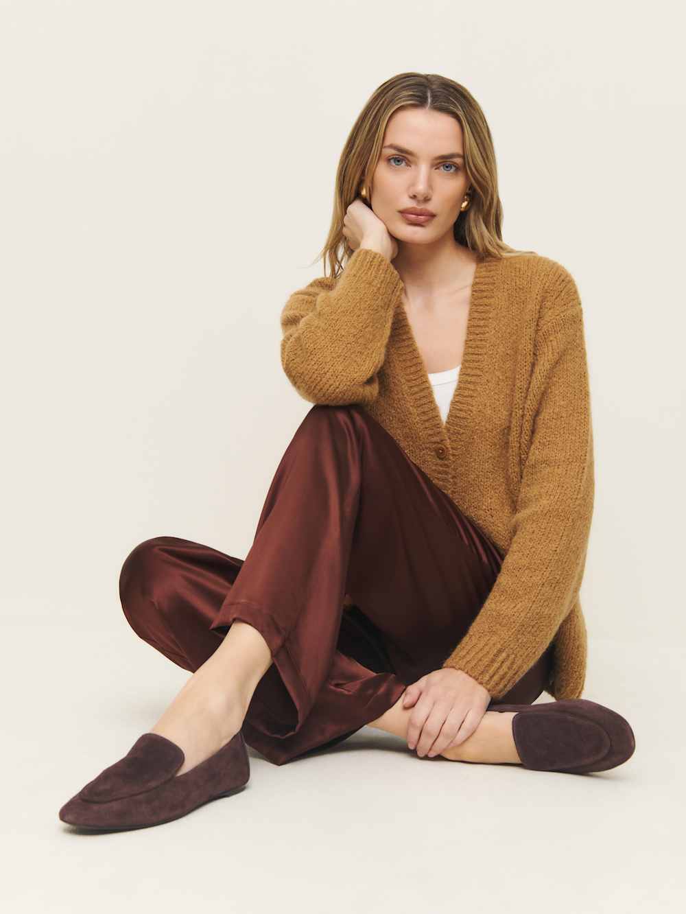 Reformation Kat Soft Loafer - Espresso Suede