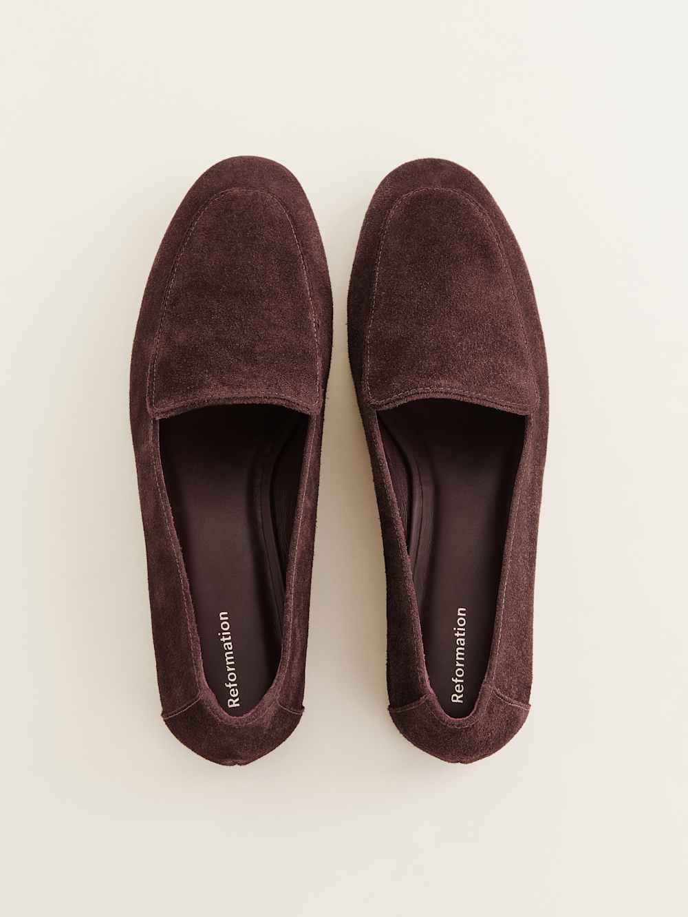 Reformation Kat Soft Loafer - Espresso Suede